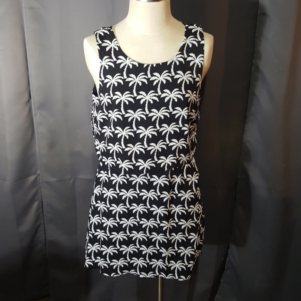 Heartsoul palm tree dress sz L